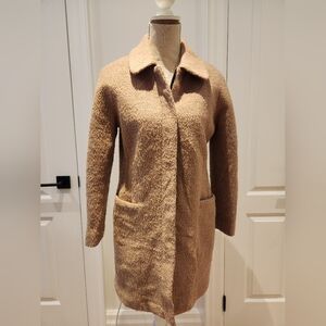 ONLY Women's Tan Coat, Wool blend.